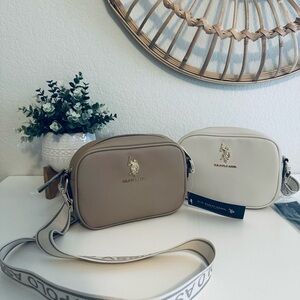 U.S. Polo Assn. Crossbody Bags - Lot of 2 - Beige and Off-White, NWT